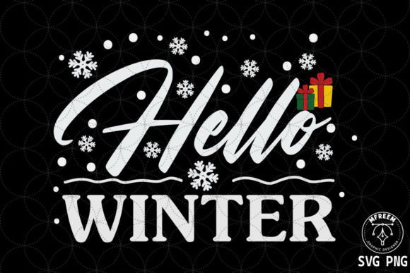 Hello Winter Gift Boxes SVG Sublimation