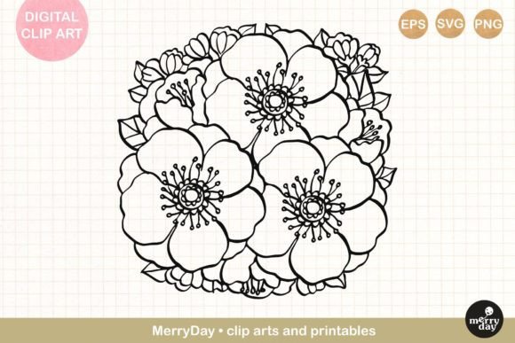 Round Flower Bouquet Line Art No.4: A Designer’s Real-World Test